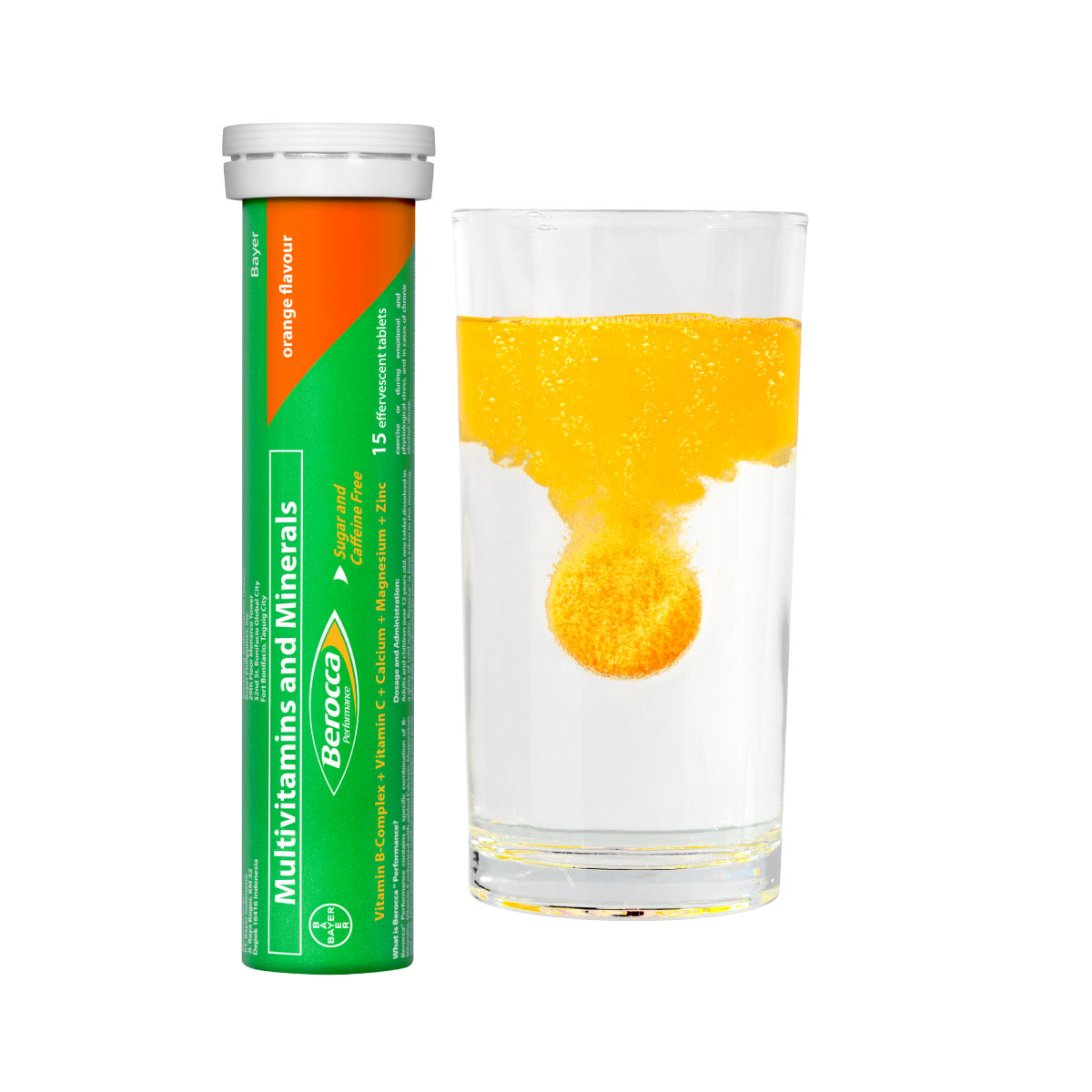 Berocca 15s Tube + Glass
